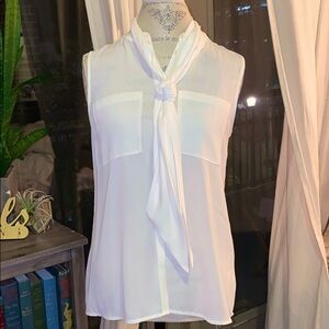 1. STATE white sleeveless blouse women’s top Small​